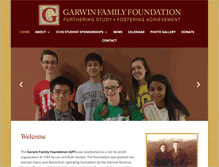 Tablet Screenshot of garwinfamilyfoundation.org